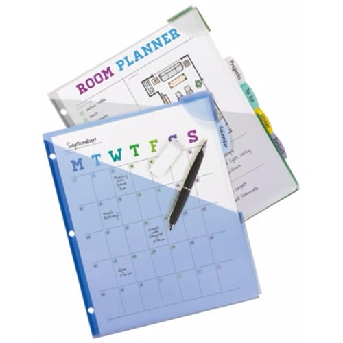 Avery Multicolor 5-Tab Durable Write-On Corner Lock Plastic Dividers with Expandable Pockets 1 set - 16183 - Clearance Sale