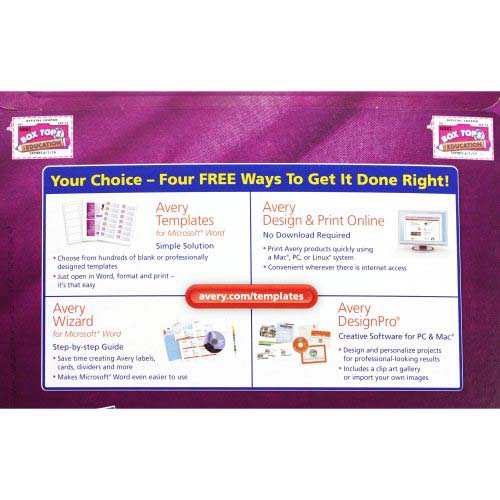 Avery Name Badge Insert Refills 3" x 4" - 300pk - 5392