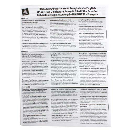Avery Name Badge Insert Refills 3" x 4" - 300pk - 5392