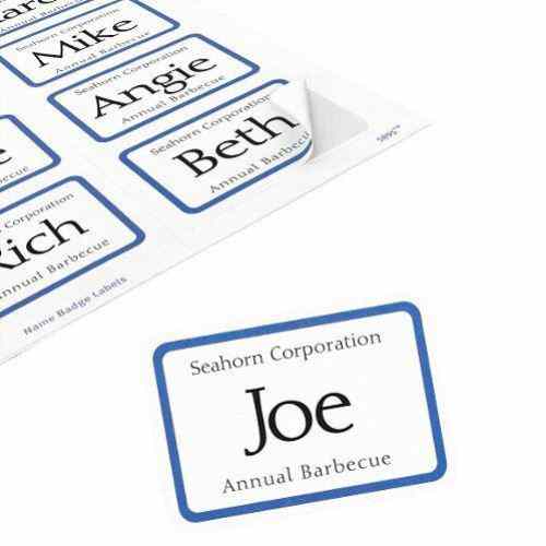 Avery Name Badge Label 2-1/3" x 3-3/8" with Border (400pk)