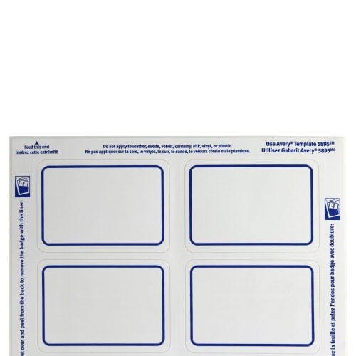 Avery Name Badge Label 2-1/3" x 3-3/8" with Border (400pk)