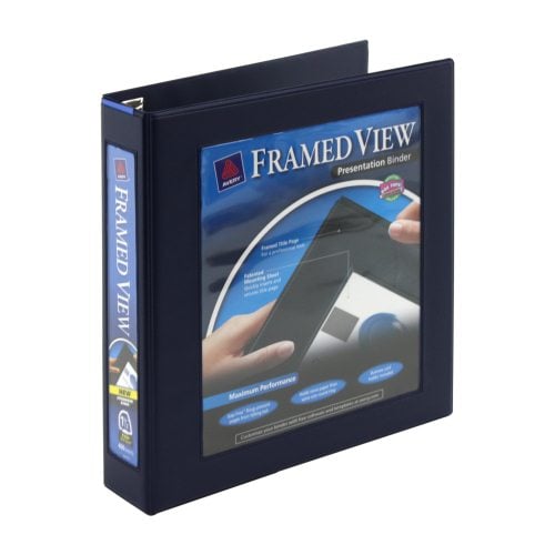 Avery Navy Framed One Touch EZD Ring View Binders (12pk)