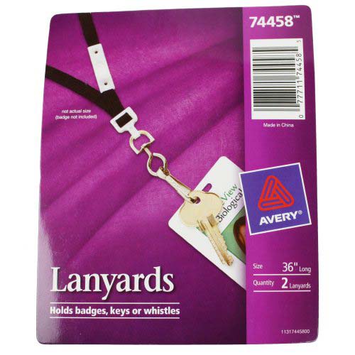 Avery Neck Hanging Lanyards (2pk) - 74458