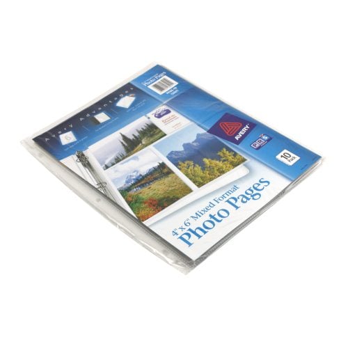 Avery Photo Pages - Six 4" x 6" Photos Per Page 10pk - 13401