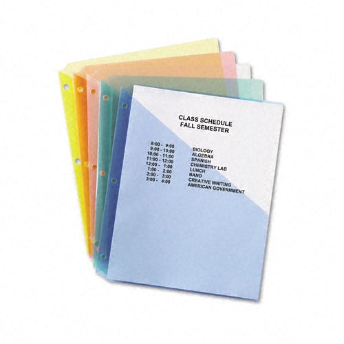 Avery Poly Binder Pockets Assorted 5pk - 75254 - Clearance Sale