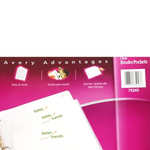 Avery Poly Binder Pockets