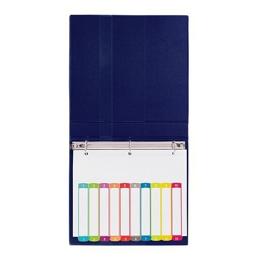 Avery Ready Index Customizable Table of Contents Multicolor 1-10 Tab Preprinted Dividers 1 set - 11842