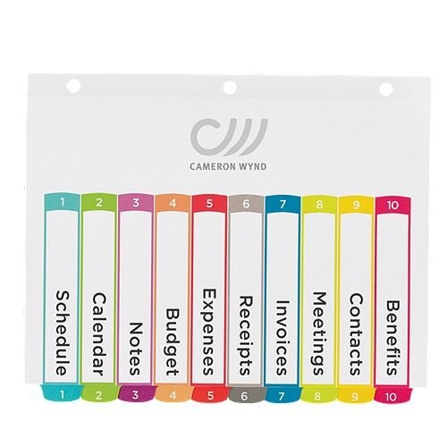 Avery Ready Index Customizable Table of Contents Multicolor 1-10 Tab Preprinted Dividers 1 set - 11842
