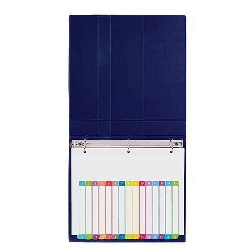 Avery Ready Index Customizable Table of Contents Multicolor 1-15 Tab Preprinted Dividers 1 set - 11845 - Clearance Sale
