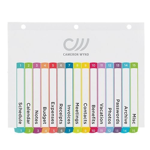 Avery Ready Index Customizable Table of Contents Multicolor 1-15 Tab Preprinted Dividers 1 set - 11845 - Clearance Sale