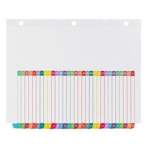 Avery Ready Index Customizable Table of Contents Multicolor 1-31 Tab Preprinted Dividers 1 set - 11846 - Clearance Sale