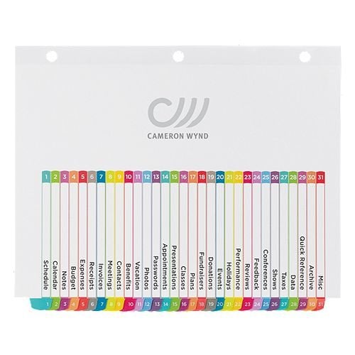 Avery Ready Index Customizable Table of Contents Multicolor 1-31 Tab Preprinted Dividers 1 set - 11846 - Clearance Sale