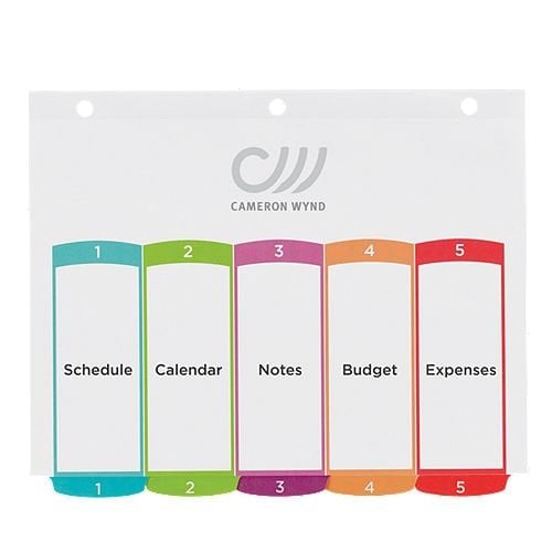 Avery Ready Index Customizable Table of Contents Multicolor 1-5 Tab Preprinted Dividers 1 set - 11840 - Clearance Sale