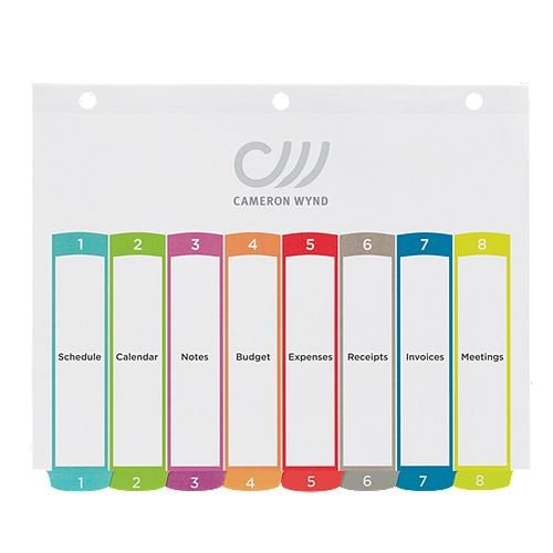 Avery Ready Index Customizable Table of Contents Multicolor 1-8 Tab Preprinted Dividers 1 set - 11841