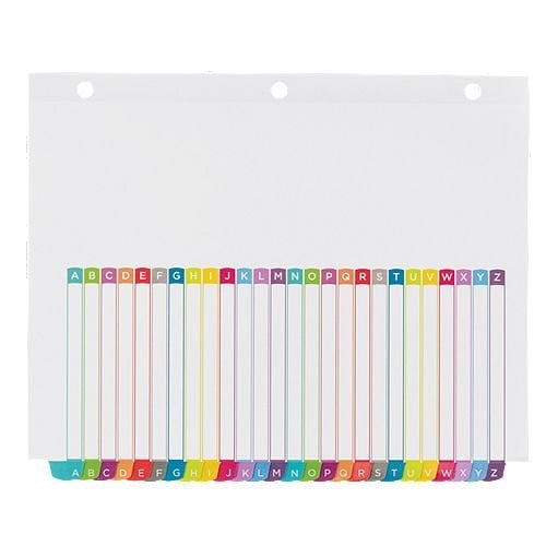 Avery Ready Index Customizable Table of Contents Multicolor A-Z Tab Preprinted Dividers 1 set - 11844 - Clearance Sale (Discontinued)