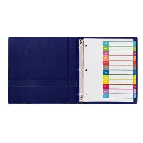 Avery Ready Index Customizable Table of Contents Multicolor Jan-Dec Tab Preprinted Dividers 1 set - 11847 - Clearance Sale