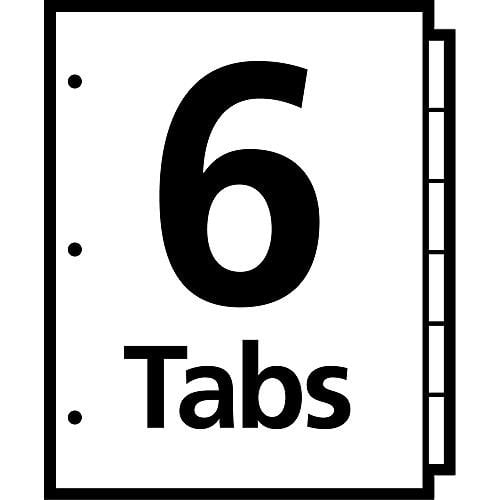 Avery Ready Index Customizable Table of Contents Multicolor Mon-Sat/Sun Tab Preprinted Dividers 1 set - 13152
