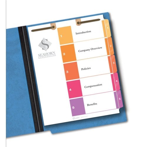 Avery Ready Index Multicolor 1-5 Tab TOC Dividers for Classification Folders 1 set - 13156