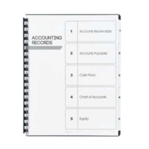 Avery Ready Index White Narrow Prepinted 1-5 Tab Unpunched TOC Dividers - 5 Sets