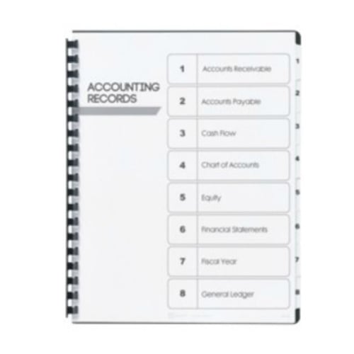 Avery Ready Index White Narrow Prepinted 1-8 Tab Unpunched TOC Dividers 5 sets - 11164
