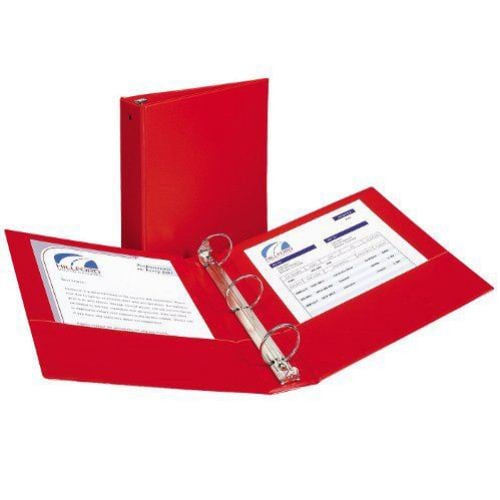 Avery Red Economy Round Ring Binders (12pk)