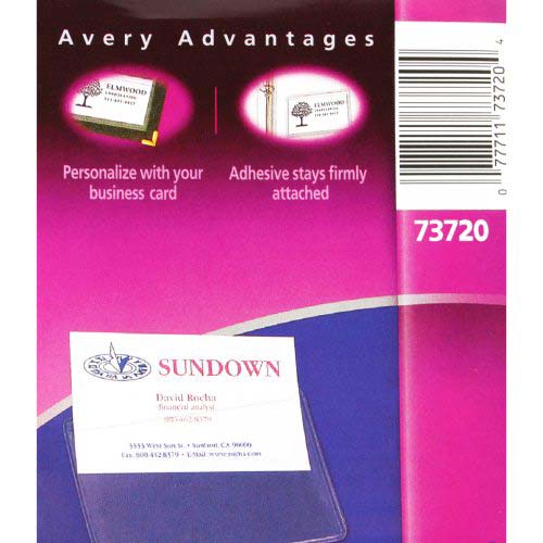 Avery Self-Adhesive Business Card Holders 10pk - 73720