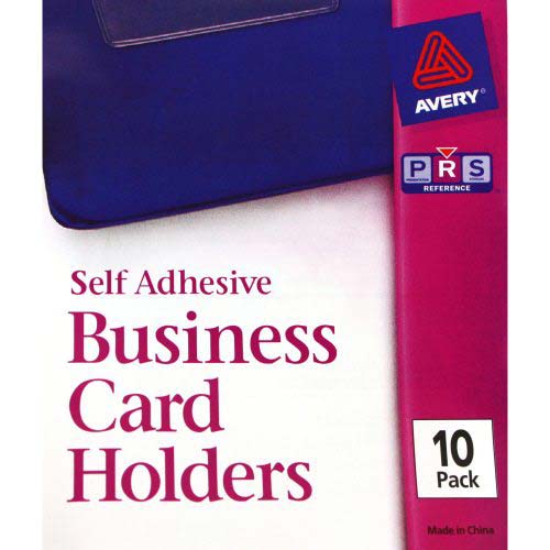Avery Self-Adhesive Business Card Holders 10pk - 73720