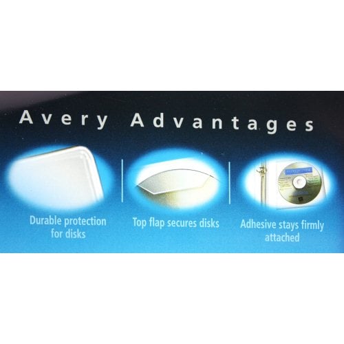 Avery Self-Adhesive CD-DVD-Zip Disk Holders 10pk - 73721 - Clearance Sale