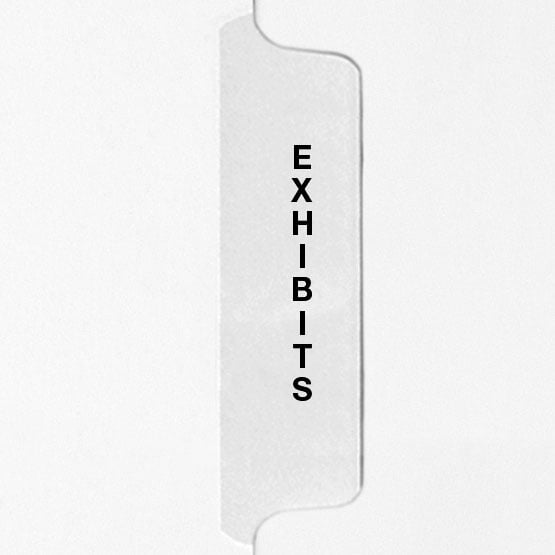 Avery Style Letter Size Individual Editorial Side Tab Legal Indexes