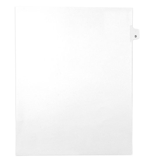 Avery Style Letter Size Individual Letter Side Tab Legal Indexes