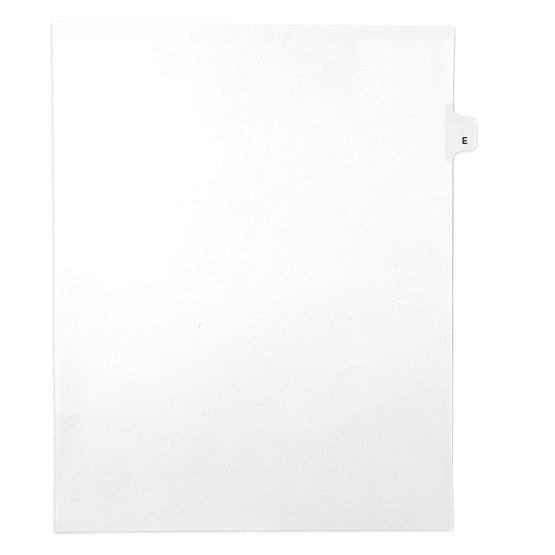 Avery Style Letter Size Individual Letter Side Tab Legal Indexes