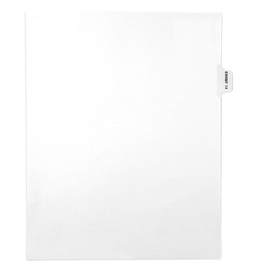 EXHIBIT 13 - Avery Style Letter Size Side Tab Legal Indexes - 25pk - Clearance Sale