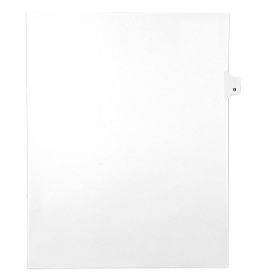G - Avery Style Letter Size Side Tab Legal Indexes - 25/Pk