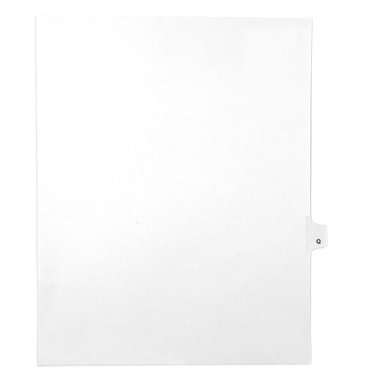 Q - Avery Style Letter Size Side Tab Legal Indexes - 25/Pk