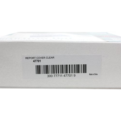 Avery Slide Lock Report Covers With Binding Bar White (100pk) - 47701