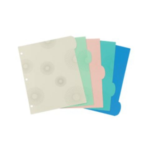 Avery Studio Collection Multicolor 5-Tab Durable Write-On Dividers - 1 Set