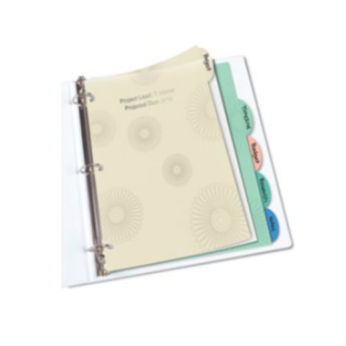 Avery Studio Collection Multicolor 5-Tab Durable Write-On Dividers - 1 Set