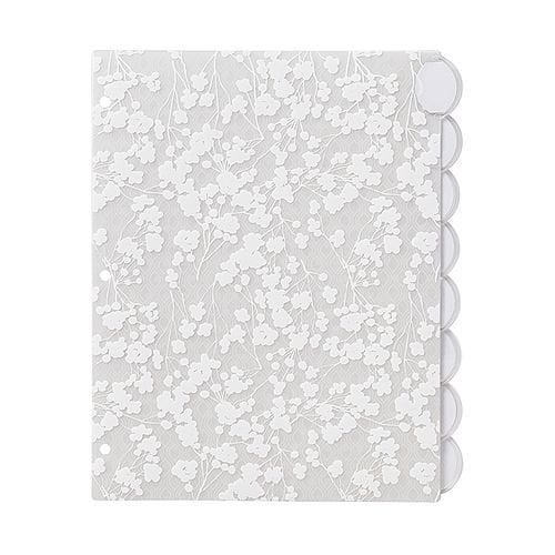 Avery Style Edge 8-Tab Frosted Plastic Insertable Dividers (Assorted Fashion Designs) 1 set - 11291 - Clearance Sale