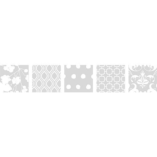 Avery Style Edge 8-Tab Frosted Plastic Insertable Dividers (Assorted Fashion Designs) 1 set - 11291 - Clearance Sale
