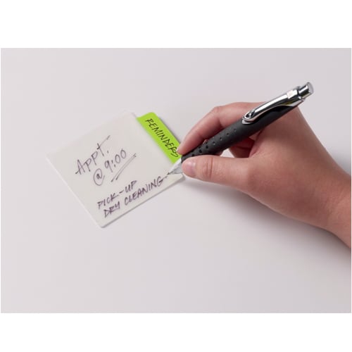 Avery Tab & Note UltraTabs 3" x 3-1/2" Neon Colored Repositionable 2-Sided Writable Tabs - Pack of 12