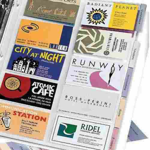 Avery Tabbed Business Card Pages Polypropylene 5pk - 76004