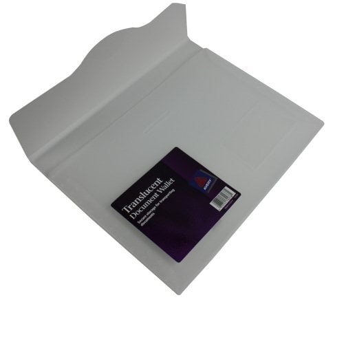 Avery Translucent Document Wallet Clear 1pk - 72278