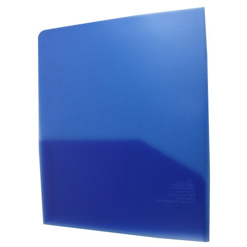 Avery Translucent Two-Pocket Folder Blue 1pk - 47811
