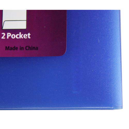 Avery Translucent Two-Pocket Folder Blue 1pk - 47811