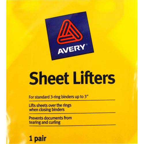 Avery Triangle Shaped Ring Binder Sheet Lifters 2pk - 75225 - Clearance Sale
