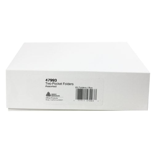 Avery Assorted Two-Pocket Folder Assorted 25pk - 47993 - Clearance Sale