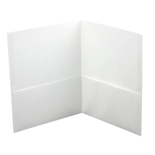 Avery White Two-Pocket Folder 25pk - 47991