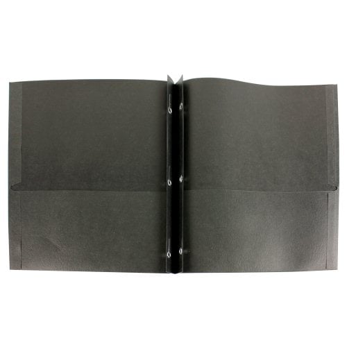 Avery Two Pocket Folder with Fasteners Black 25pk - 47978