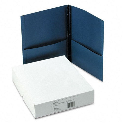 Avery Two Pocket Folder with Fasteners Dark Blue 25pk - 47975