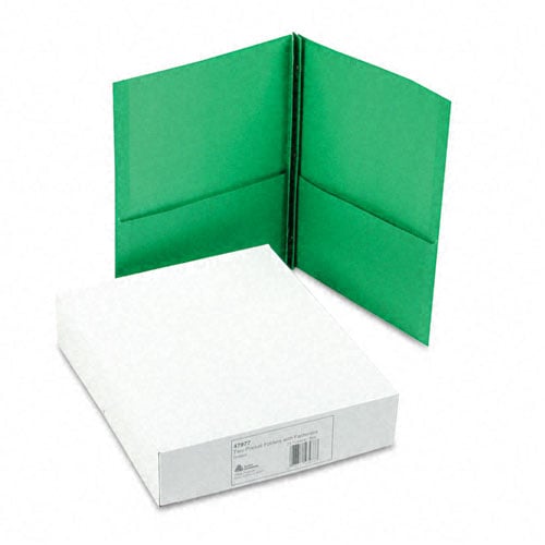 Avery Two Pocket Folder with Fasteners Green 25pk - 47977